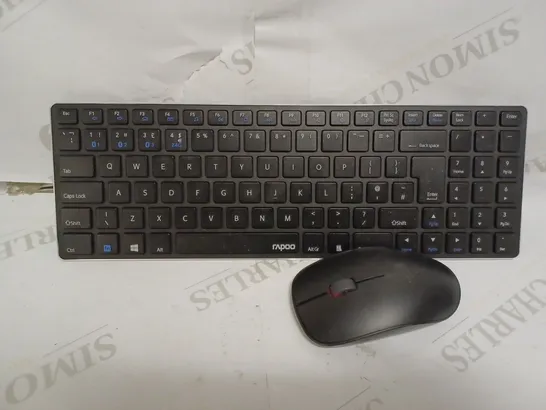 RAPOO MULTI MODE WIRELESS KEYBOARD AND MOUSE - BLACK