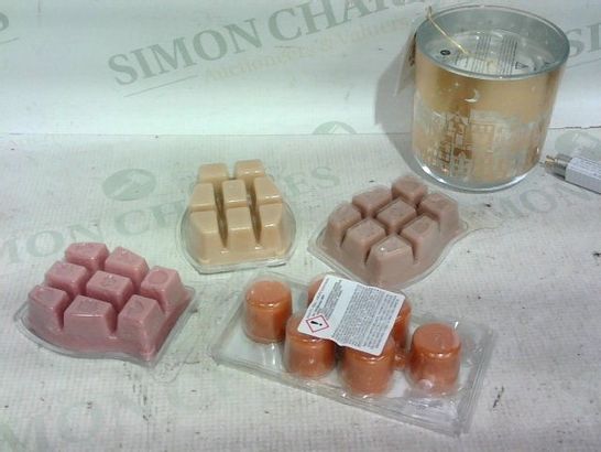LOT OF APPROX. 17 ASSORTED ITEMS TO INCLUDE: WAX MELTS, ASSORTED BULBS, CANDLES 