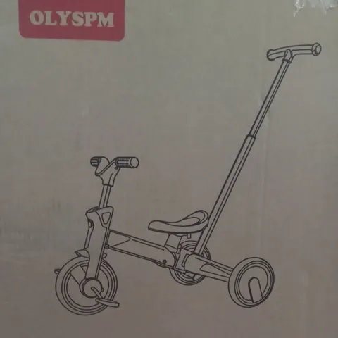 BOXED OLYSPM 5 IN 1 BALANCE BIKE TRICYCLE 