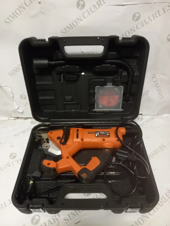 BLACK + DECKER BES510K-GB 400W MINI CIRCULAR SAW + KIT BOX RRP £74.99