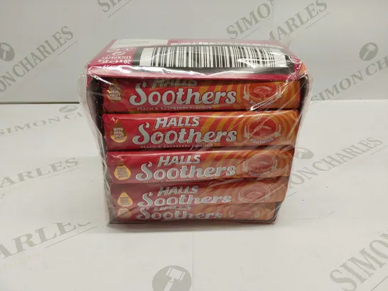 1 X 20 PACK OF HALLS SOOTHERS PEACH & RASPBERRY FLAVOUR