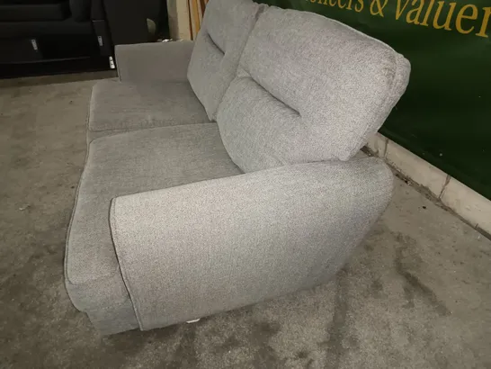 GREY FABRIC 2-SEATER SOFA