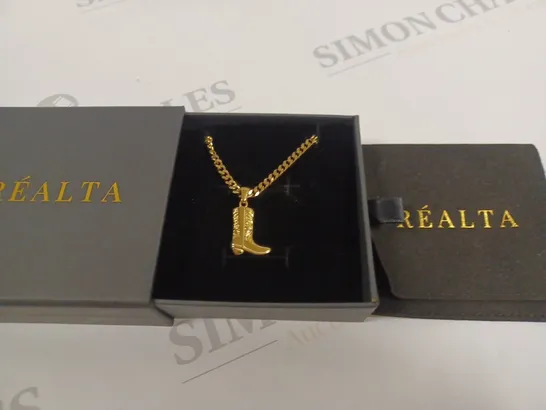 BOXED REALTA COWBOY BOOT NECKLACE