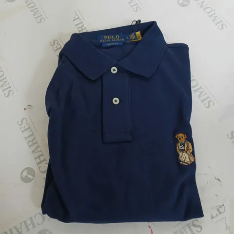 BOXED RALPH LAUREN CLASSIC FIT POLO SHIRT IN NAVY - M
