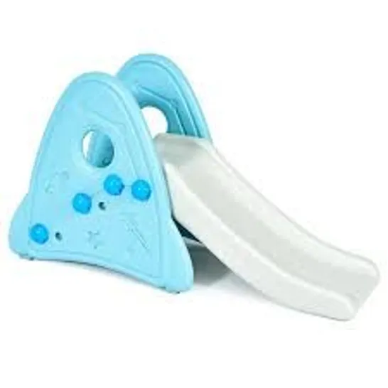 BOXED COSTWAY FREESTANDING BABY SLIDE INDOOR FIRST PLAY CLIMBER SLIDE SET FOR BOYS GIRLS - BLUE