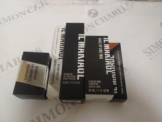 LOT OF 5 IL MAKIAGE BEAUTY ITEMS TO INCLUDE FOUNDATION, SETTING SPRAY AND MASCARA