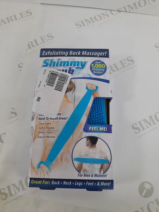 SHIMMY SCRUB EXFOLIATING BACK MASSAGER 