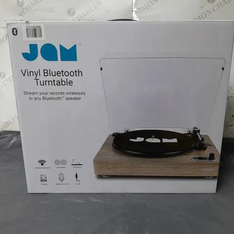 LOT OF 3 BOXED JAM VINYL BLUETOOTH TURNTABLES