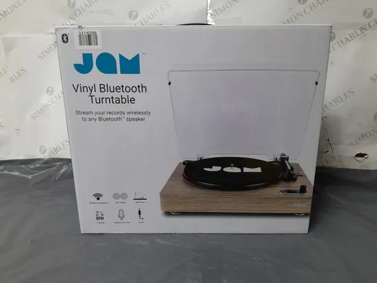 LOT OF 3 BOXED JAM VINYL BLUETOOTH TURNTABLES