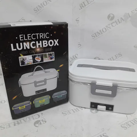 BOXED ELECTRIC LUNCHBOX IN WHITE/GREY