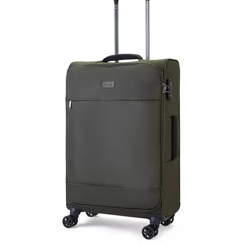 ROCK LUGGAGE PARIS 8 WHEEL SOFTSHELL LIGHTWEIGHT MEDIUM SUITCASE WITH LOCK 