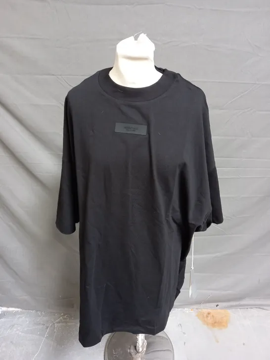 ESSENTAILS FEAR OF GOD BLACK SHIRT - LARGE