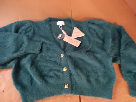 DANCING LEOPARD GREEN BUTTON UP JACKET - 14