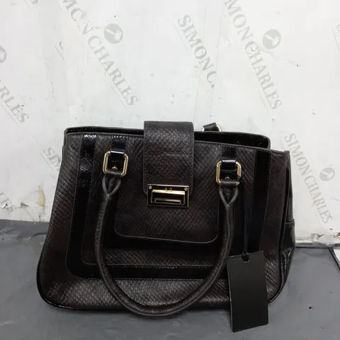 JULIEN MACDONALD FAUX LEATHER HANDBAG 