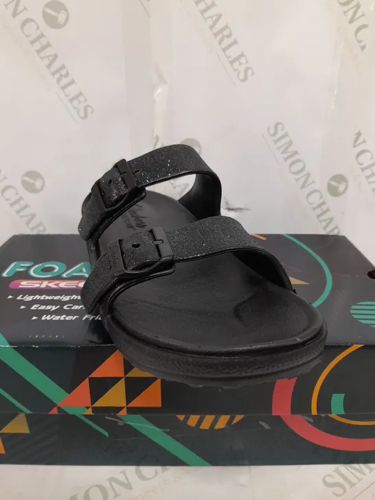 SKECHERS CALI GEAR SLIDE SANDAL BLACK SIZE 7