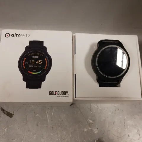 BOXED GOLFBUDDY AIM W12 GOLF GPS / SMART WATCH