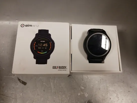 BOXED GOLFBUDDY AIM W12 GOLF GPS / SMART WATCH