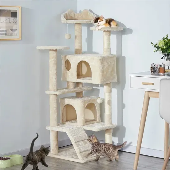 BOXED 139CM TRISTAN BEIGE CAT TREE (1 BOX)