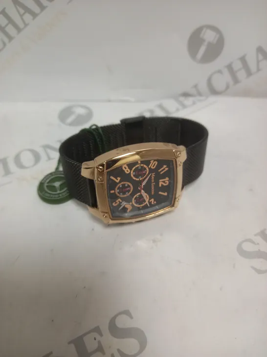 BOXED MANN EGERTON IMPACT ROSE BLACK WATCH