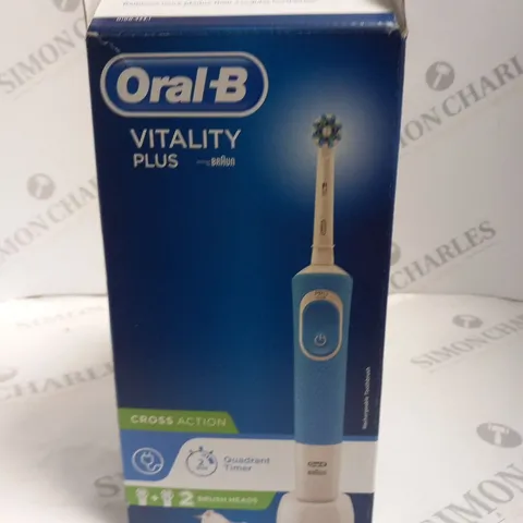 BOXED ORAL-B VITALITY PLUS CROSS ACTION ELECTRIC TOOTH BRUSH