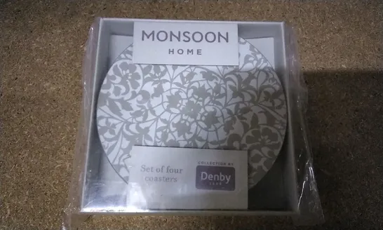 MONSOON CHRYSANTHEMUM SET OF 4 COASTERS