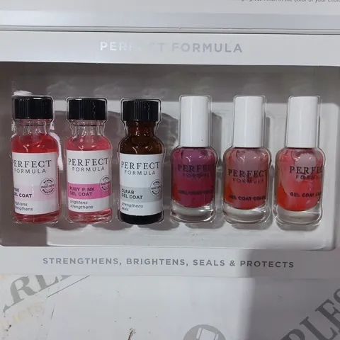 PERFECT FORMULA 6 PIECE GEL COAT COLLECTION