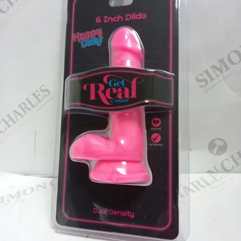 HAPPY DICKS TOYJOY GET REAL PINK 6" DILDO