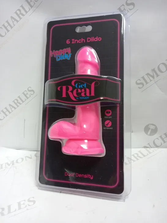 HAPPY DICKS TOYJOY GET REAL PINK 6" DILDO