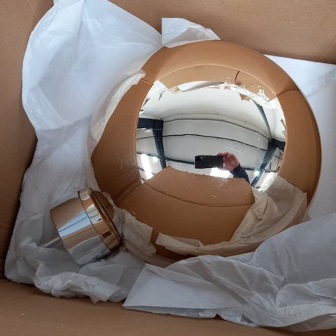 HOME REFLECTIONS PRE-LIT OVERSIZED FAIRY LIGHT GLASS BAUBLE GOLD