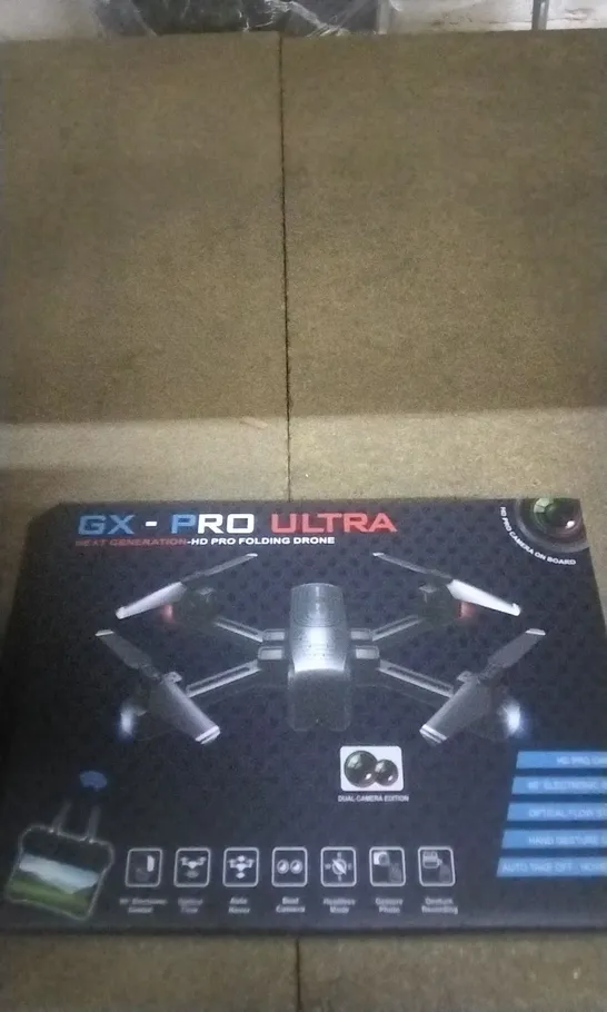 BOXED GX PRO ULTRA HD PROBFOLDING DRONE 