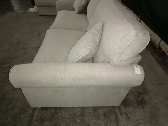 LIGHT GREY FABRIC 3-SEATER SOFA