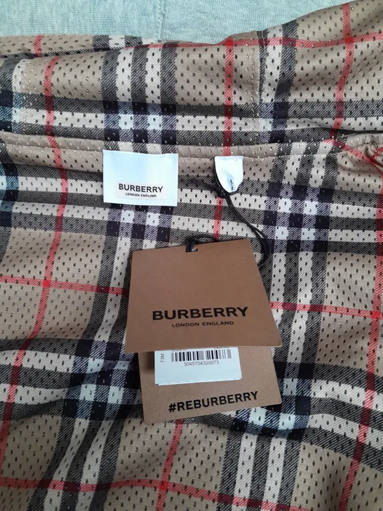 BURBERRY LONDON LIGHT GREY HEAVY WEIGHTED JACKET - LARGE 