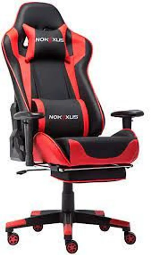 BOXED NOKAXUS RED GAMING CHAIR 