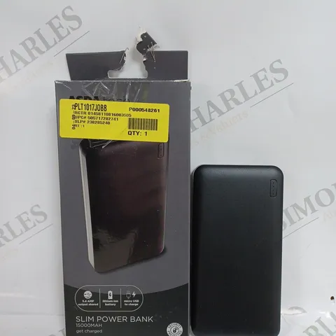 BOX SLIM POWER BANK 15000MAH