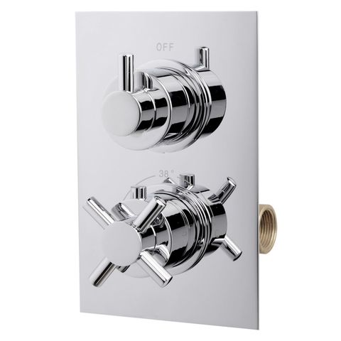 6 BOXED ECOSTYLE CONCEALED DUAL CONTROL SHOWER VALVE WITH DIVERTER