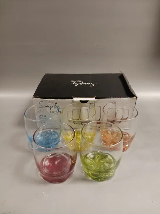 BOXED SIMPLY HOME ADORA WHISKEY GLASS SET