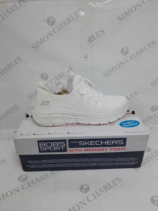 BOBS SPORT BY SKETCHERS WHITE TRAINERS SIZE 5 