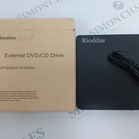 RIODDAS EXTERNAL DVD/CD DRIVE