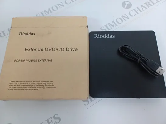 RIODDAS EXTERNAL DVD/CD DRIVE