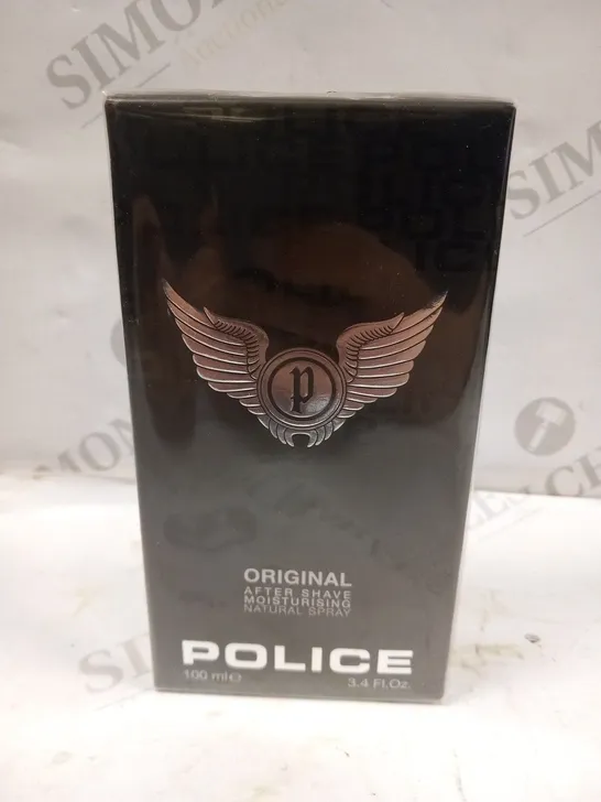 BOXED POLICE ORIGINAL AFTER SHAVE MOISTURISING NATURAL SPRAY 100ML