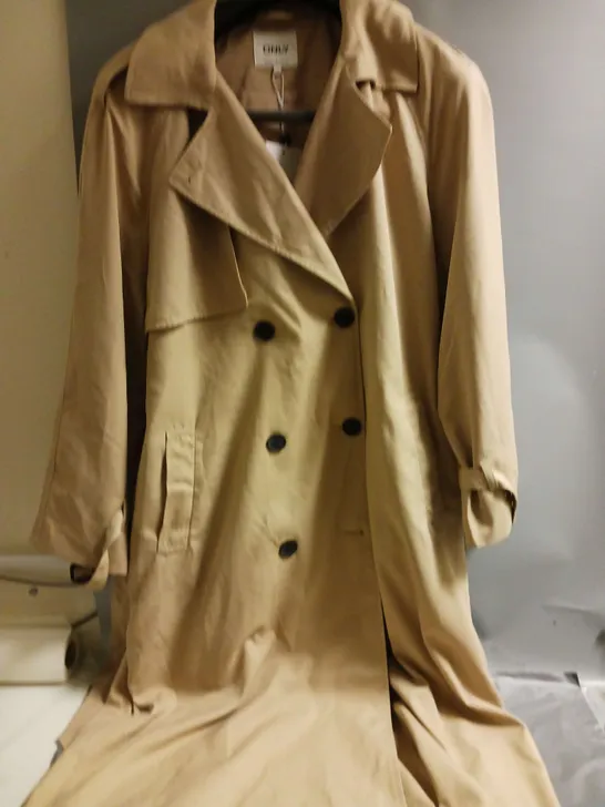 ONLY LADIES TRENCH COAT BEIGE SIZE L