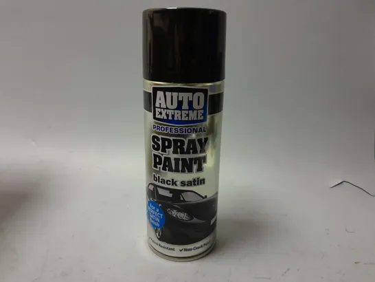12 AUTO EXTREME PROFESSIONAL SPRAY PAINT IN SATIN BLACK - COLLECTION ONLY