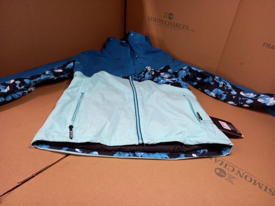 DARE2BE BLUE/BLACK DETERMINED WINTER SPORTS JACKET - SIZE 12