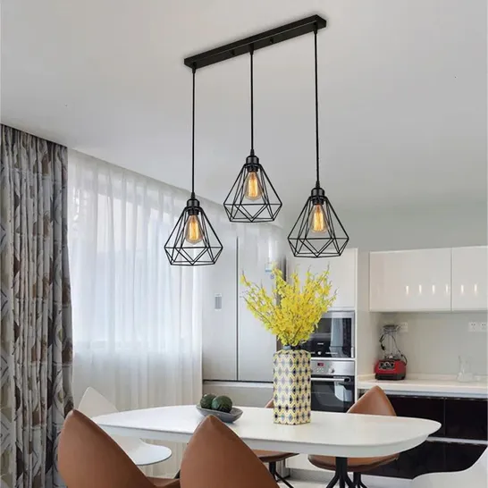 BOXED CARNBROCK 3-LIGHT KITCHEN ISLAND PENDANT (1 BOX)