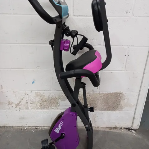 FITQUEST EXERCISE BIKE IN PURPLE - COLLECTION ONLY