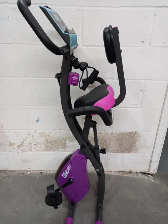 FITQUEST EXERCISE BIKE IN PURPLE - COLLECTION ONLY