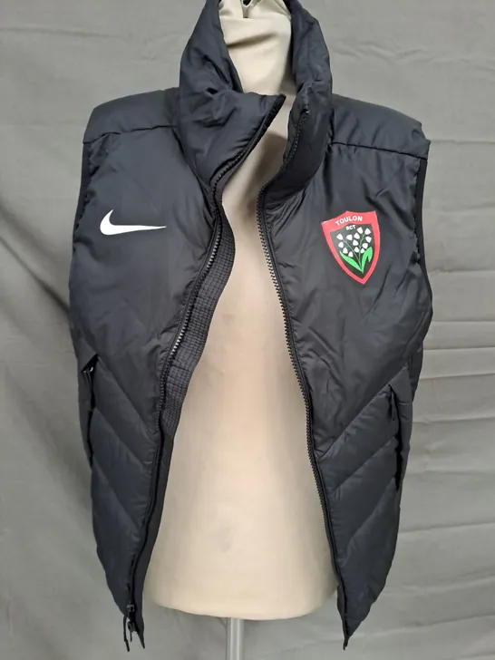 NIKE TOULON RCT BODY WARMER IN BLACK SIZE SMALL