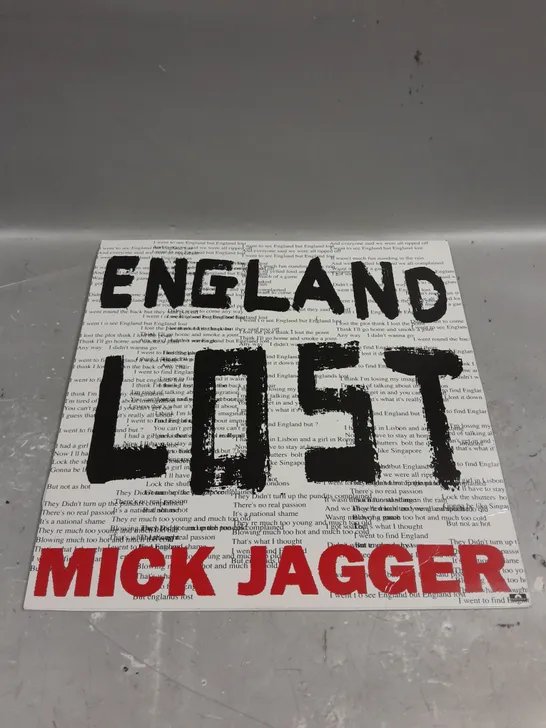 MICK JAGGER GOTTA GET A GRIP / ENGLAND LOST VINYL 