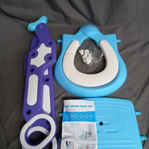 BOXED TODDLER SEAT WITH LADDER IN BLUE AND PURPLE