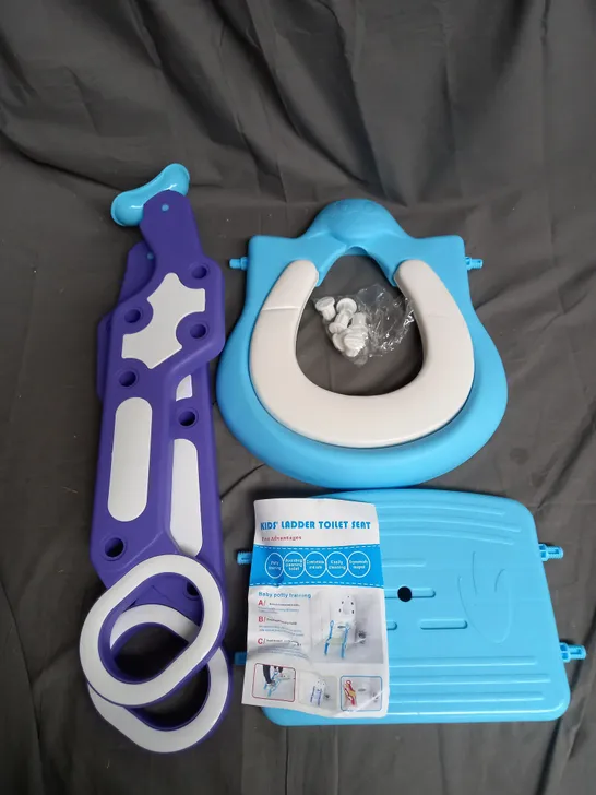 BOXED TODDLER SEAT WITH LADDER IN BLUE AND PURPLE